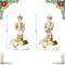 Glitzhome® Christmas Resin Nutcracker Stocking Holder Set